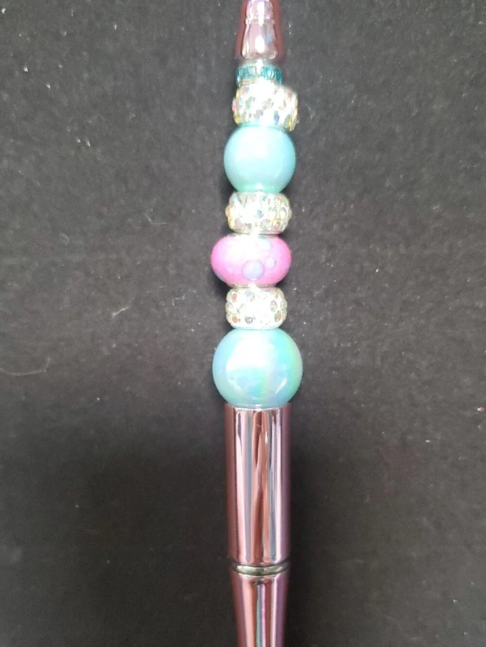 Purple Dec. Beaded Pen - Stylish REASONABLE OFFER ACCEPTED